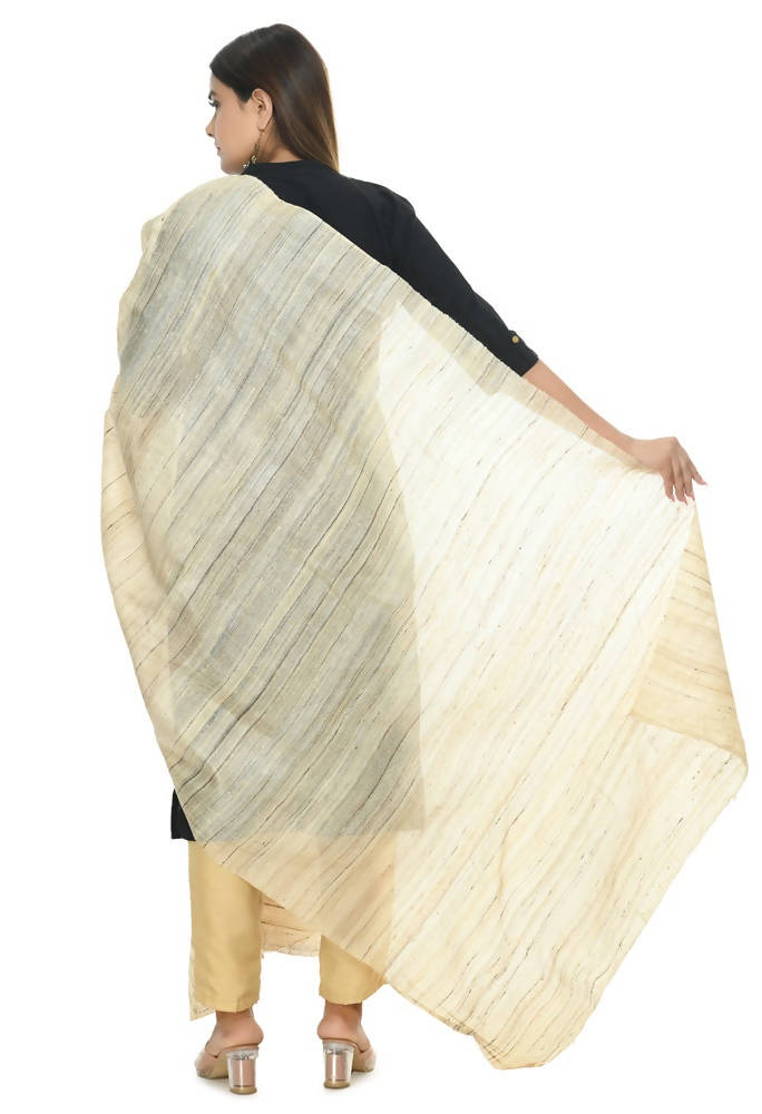Mominos Fashion Golden Pure Ghichcha Silk Dupatta | Grab2Buy