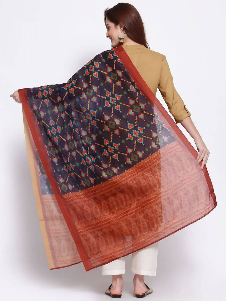 Myshka Women's Fashion Multi Cotton Silk Printed Casual Dupatta | Grab2Buy