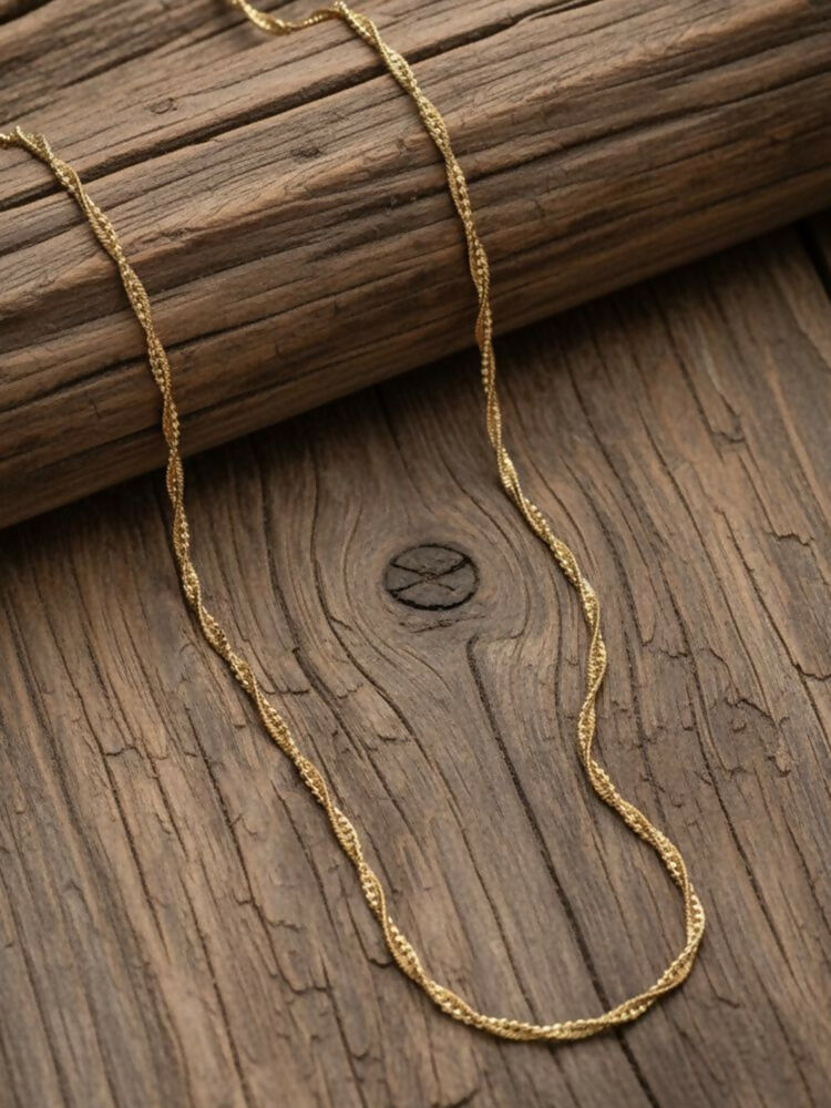NVR Women Gold Plated Handcrafted Minimal Chain | Grab2Buy
