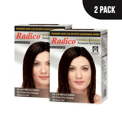 Radico Natural Herbal Based Permanent Hair Color - Dark Brown | Grab2Buy