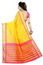 Vamika Yellow Cotton Silk Weaving Saree (MASTANI WAEVING SAREE) | Grab2Buy