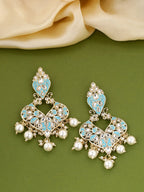 Shoshaa Turquoise Blue Contemporary Drop Earrings For Women | Grab2Buy