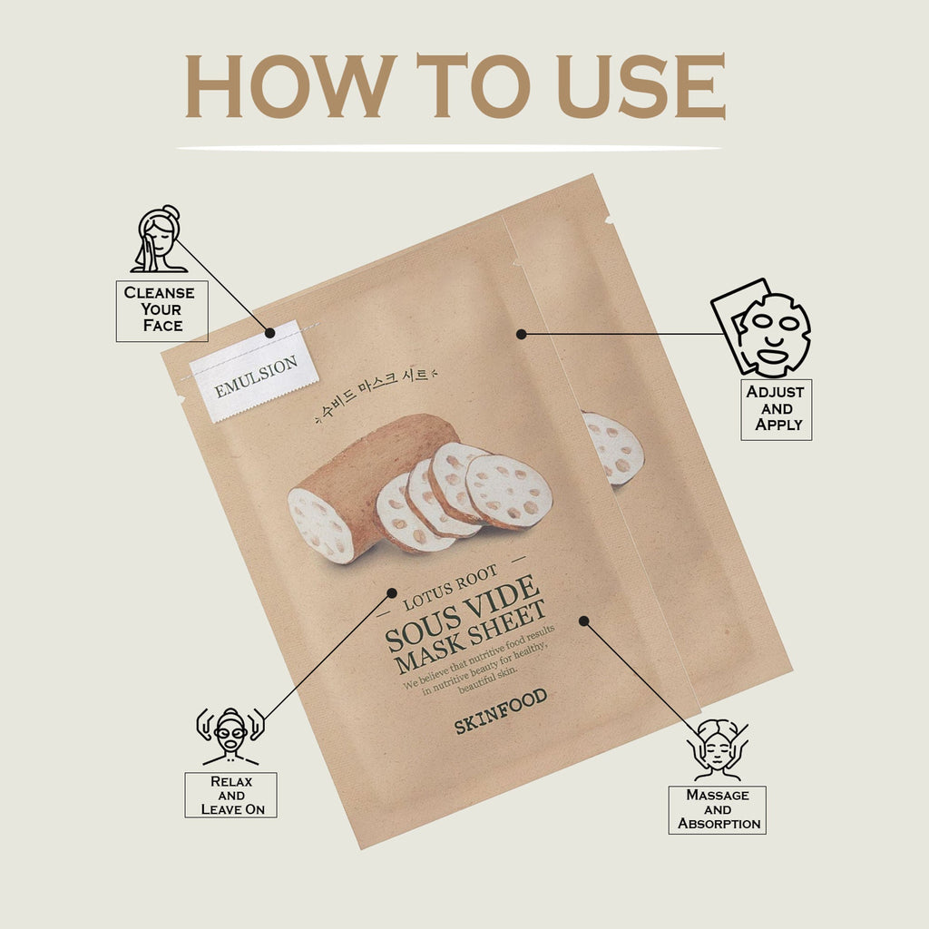 Skinfood Sous Vide Mask Sheet - Lotus Root | Grab2Buy