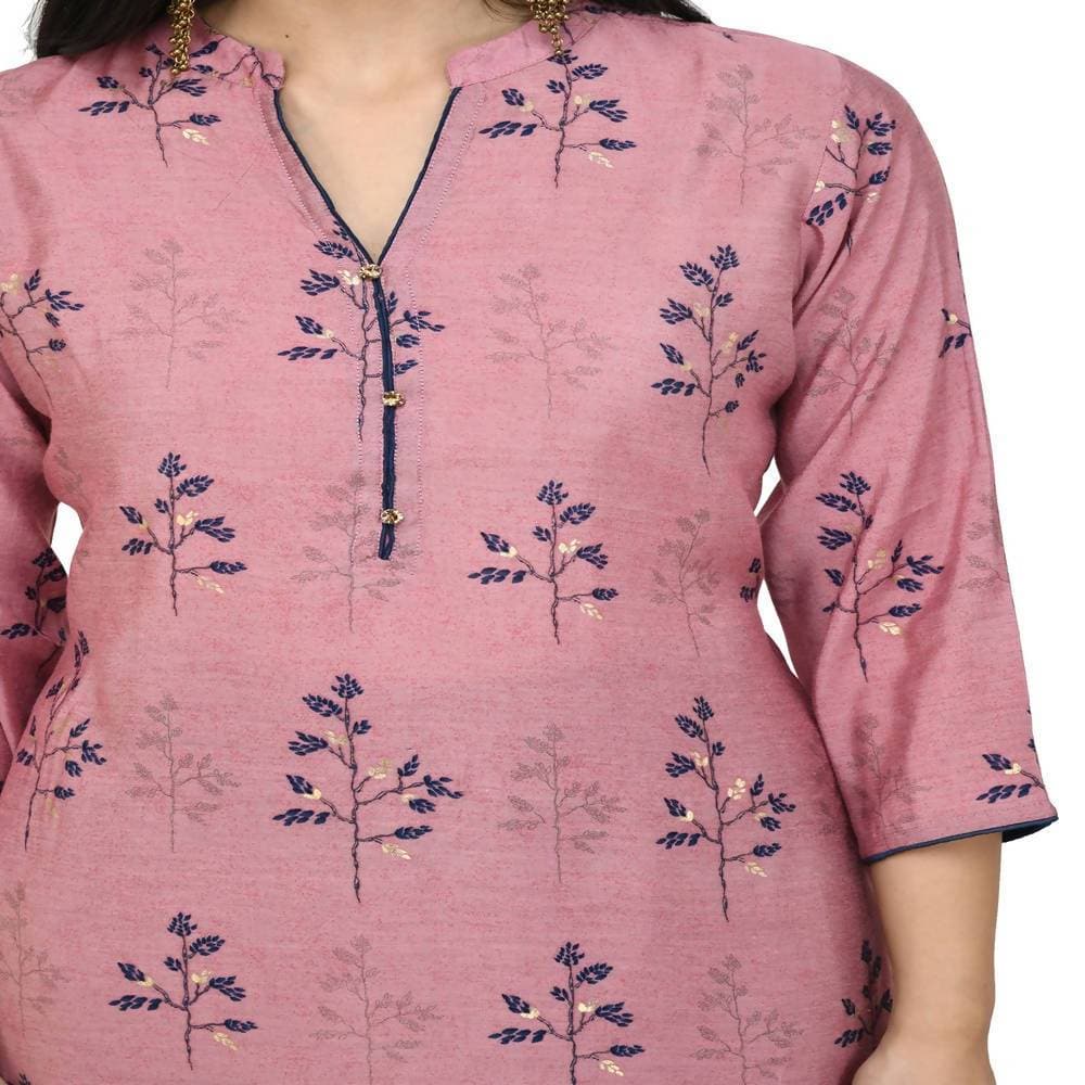 Lagi Women's Pink Printed Straight Kurta & Pant (MC41B) | Grab2Buy