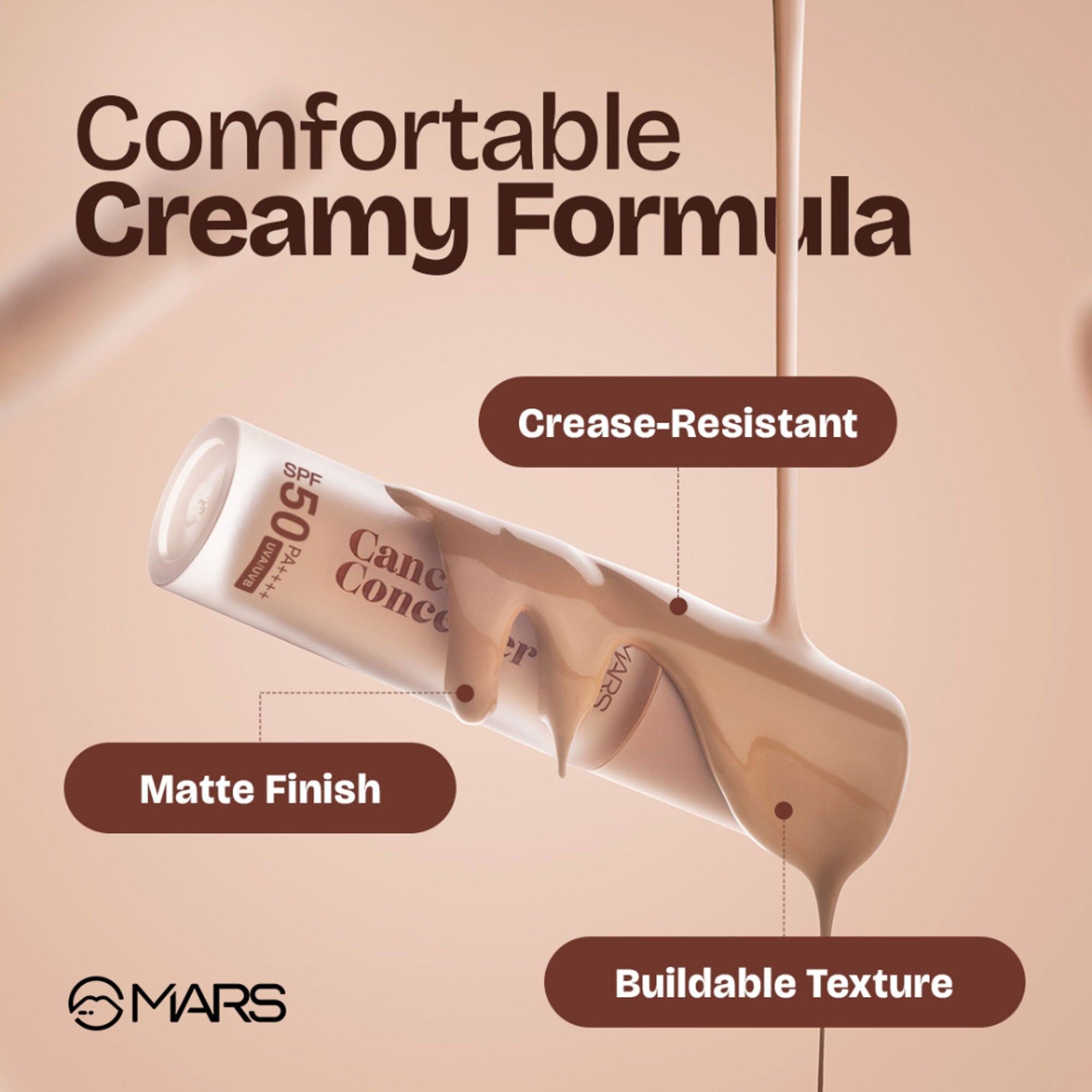 MARS Cosmetics SPF 50 PA++++ Cancel Concealer - 05 Sandstone