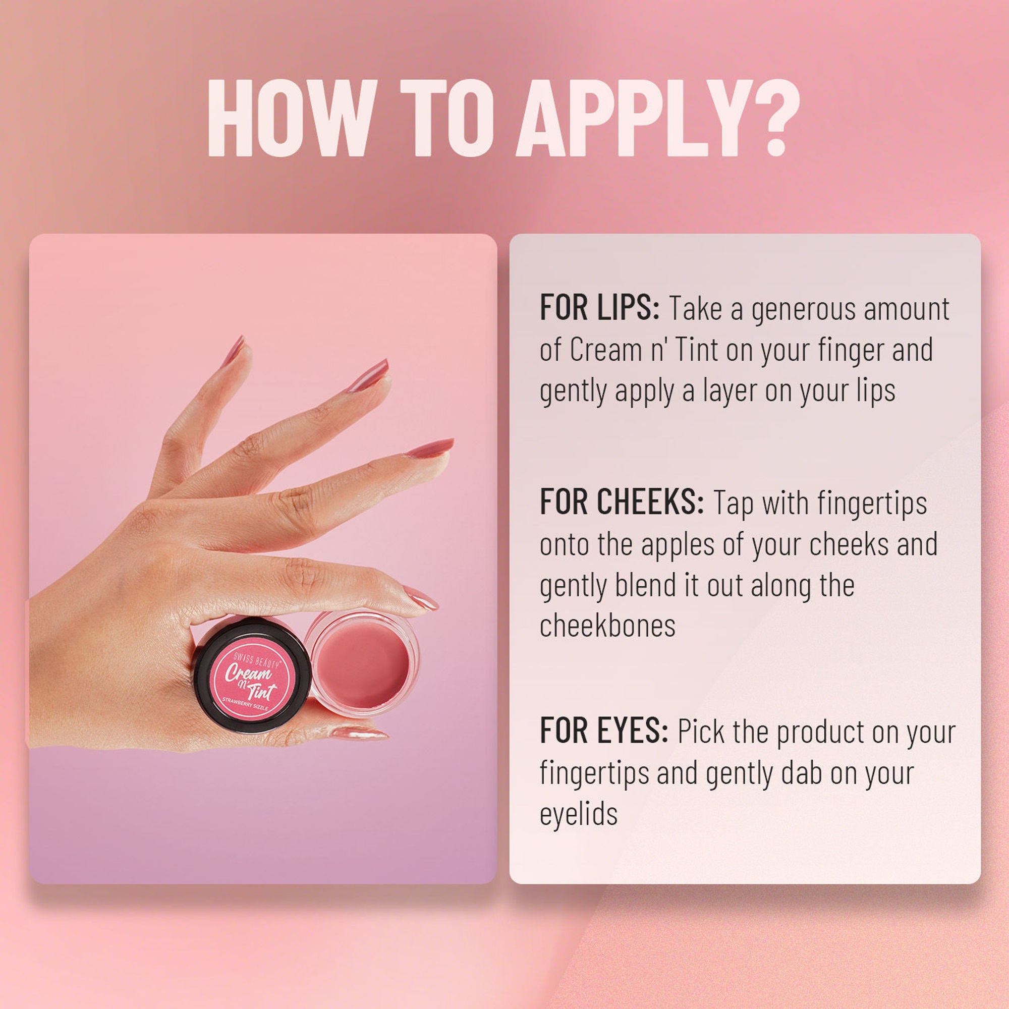 Swiss Beauty Lip & Cheek Cream - Fruity Fig | Grab2Buy