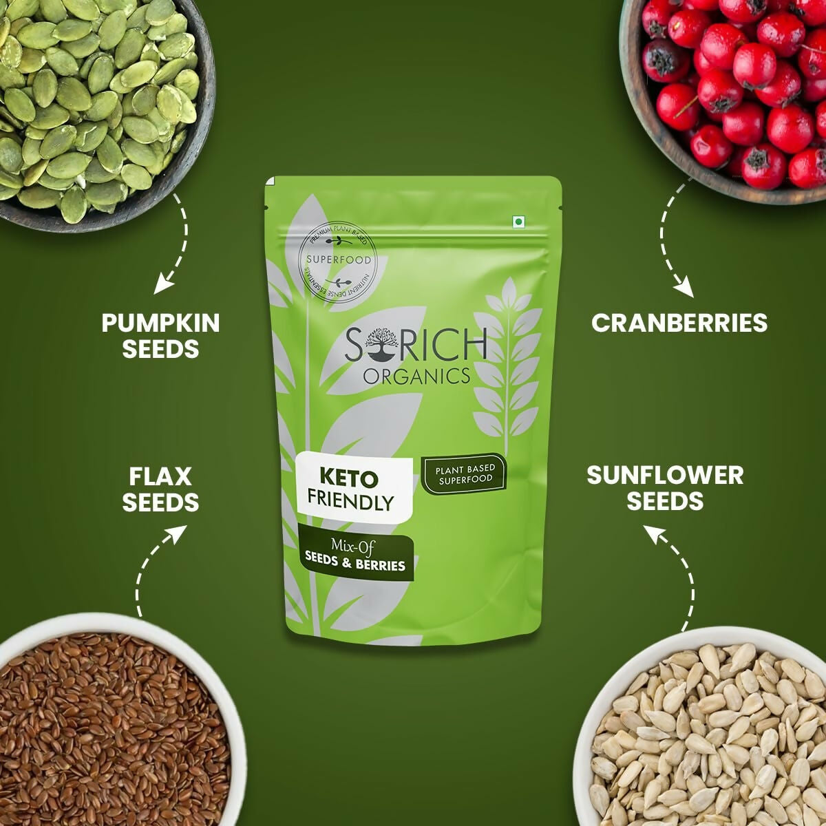 Sorich Organics Keto Mix Seeds and Berries | Grab2Buy