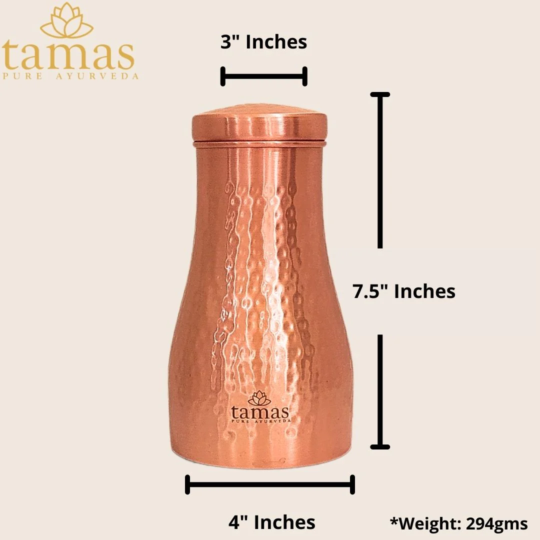 Tamas Hammered Bedroom Copper Water Jar | Grab2Buy