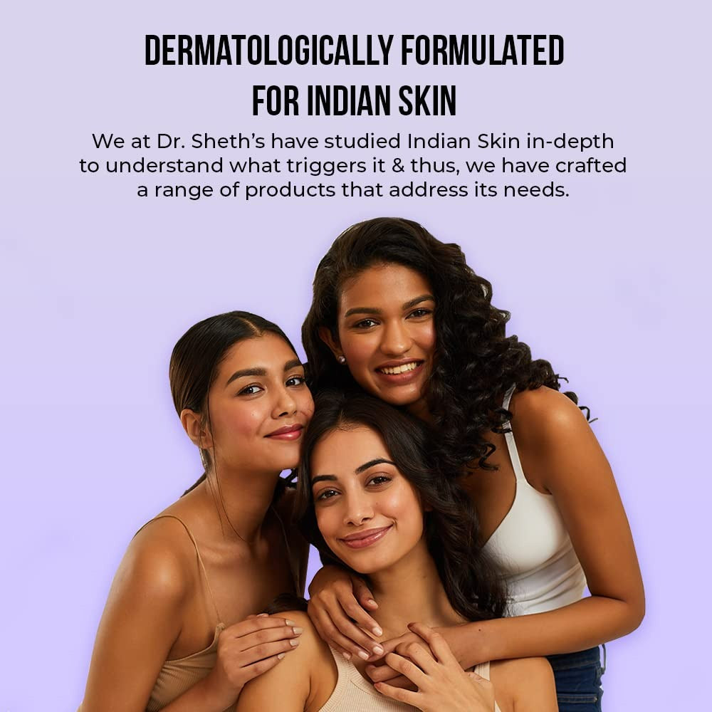Dr. Sheth's Ceramide & Vitamin C Sunscreen SPF 50+ PA+++ UVA UVB Sun Protection, For All Skin Types | Grab2Buy