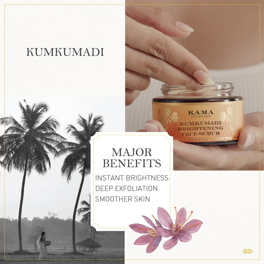 Kumkumadi Youth-Clarifying Mask-Scrub, 2 in 1 Mask Scrub | Grab2Buy