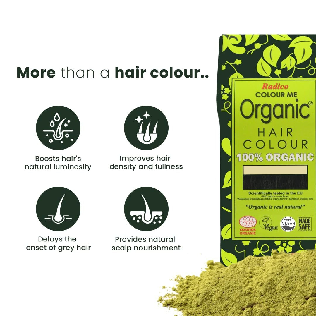 Radico Organic Hair Colour-Soft Black | Grab2Buy