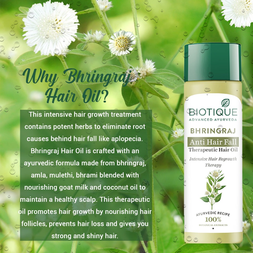 Biotique Bio Bhringraj Fresh Growth Therapeutic Oil For Falling Hair | Grab2Buy