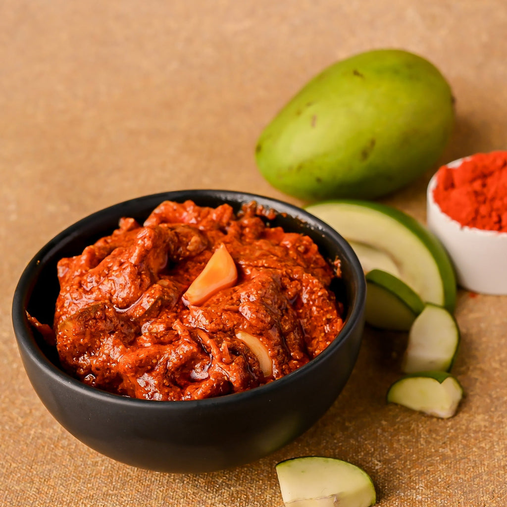 Vellanki Foods - Mango Pickle wih Garlic / Lahasun Ka Aam Aachar | Grab2Buy