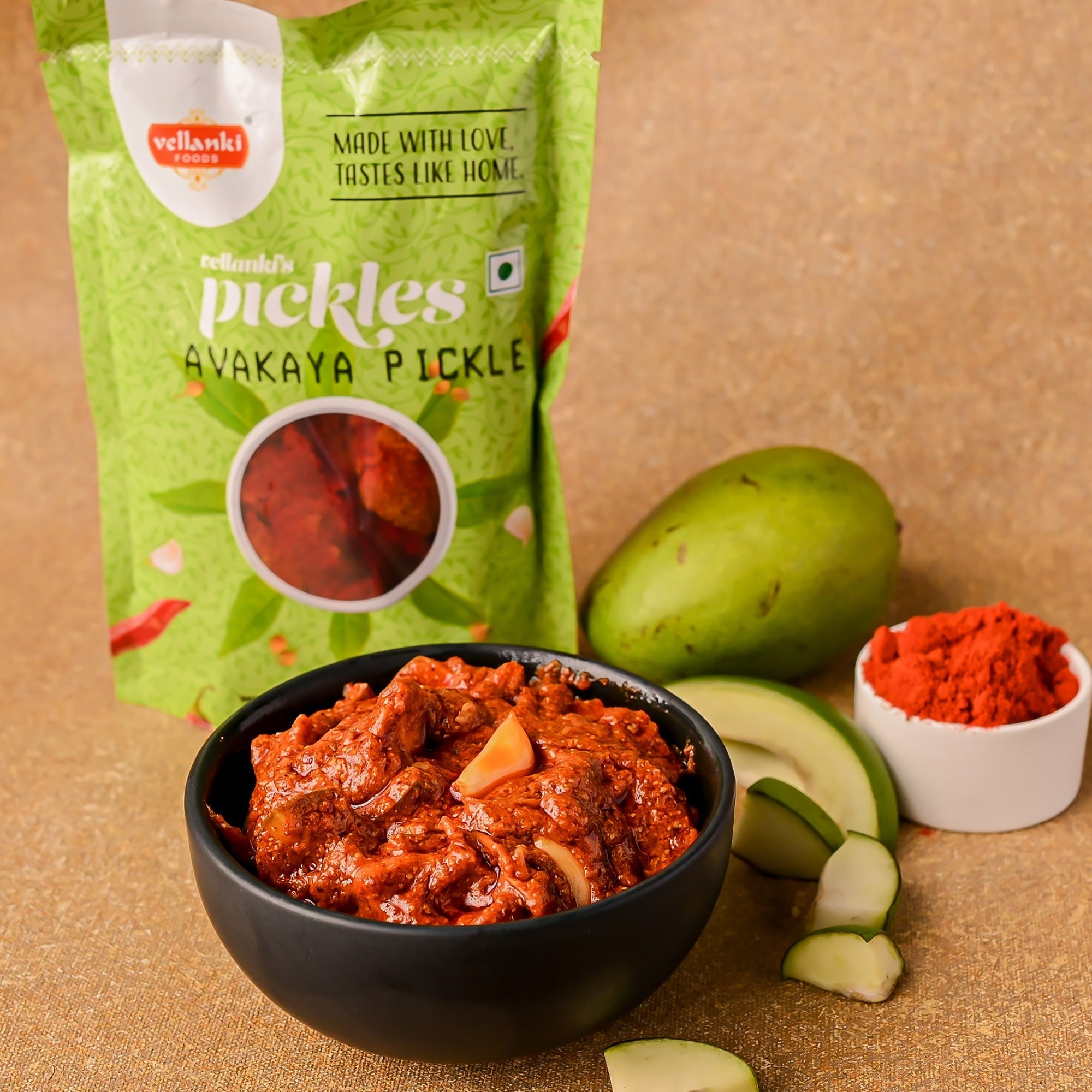Vellanki Foods - Mango Pickle wih Garlic / Lahasun Ka Aam Aachar | Grab2Buy