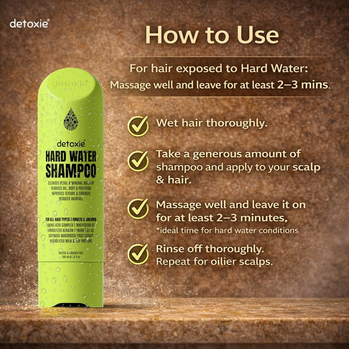 Detoxie Hard Water Relief & Hair Fall Control Pro Growth Shampoo | Grab2Buy