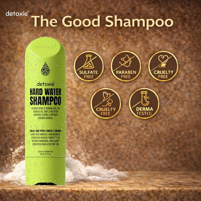 Detoxie Hard Water Relief & Hair Fall Control Pro Growth Shampoo | Grab2Buy