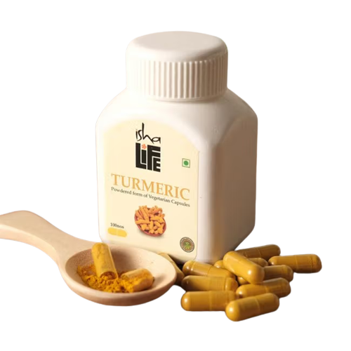 Isha Life Turmeric Powdered Form Of Vegetarian Capsules | Grab2Buy