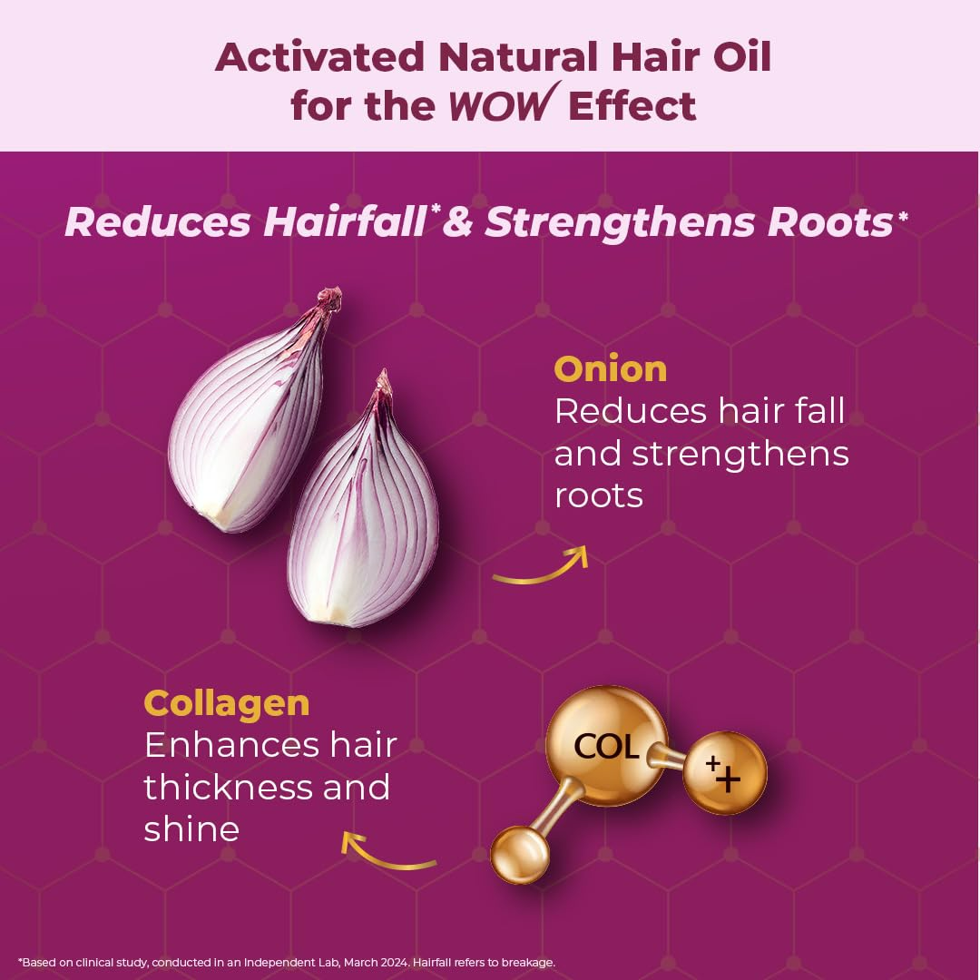 Wow Skin Science Onion & Collagen Anti-Hairfall Hair Oil | Grab2Buy