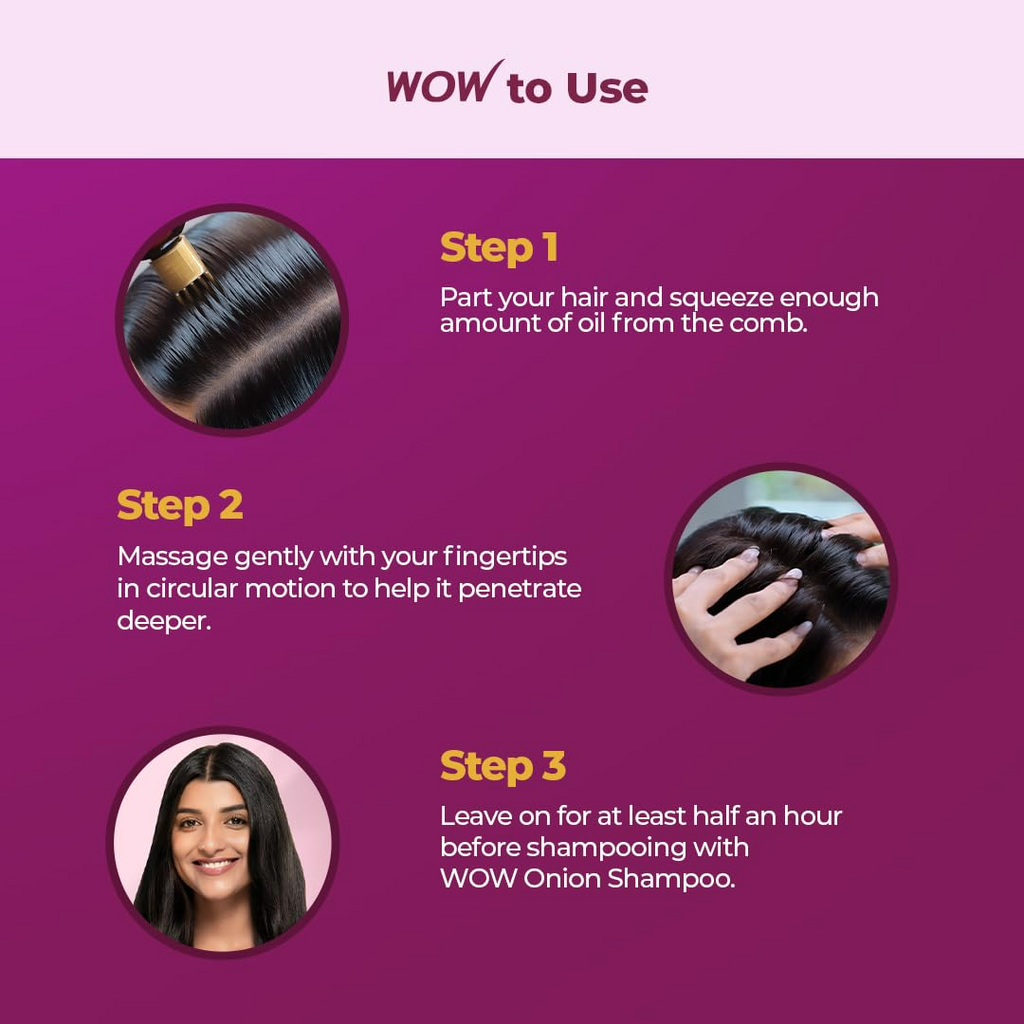 Wow Skin Science Onion & Collagen Anti-Hairfall Hair Oil | Grab2Buy