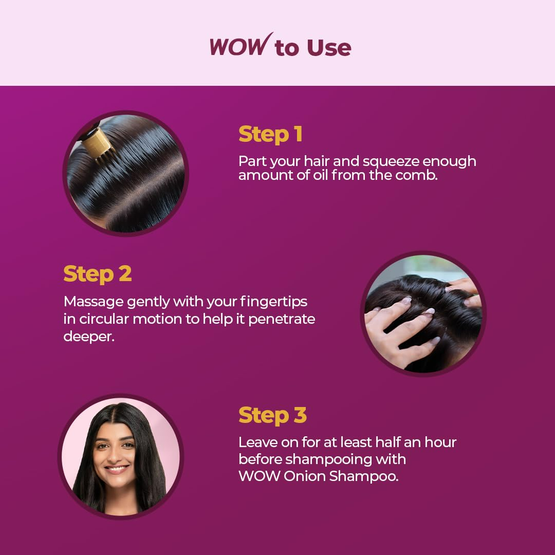 Wow Skin Science Onion & Collagen Anti-Hairfall Hair Oil | Grab2Buy