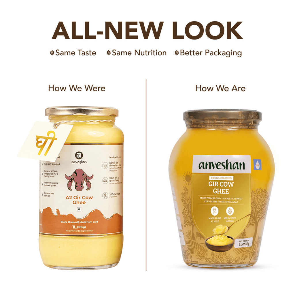 Anveshan A2 Desi Cow Ghee | Pure, Natural & Healthy Ghee | A2 Gir Cow Ghee | Grab2Buy