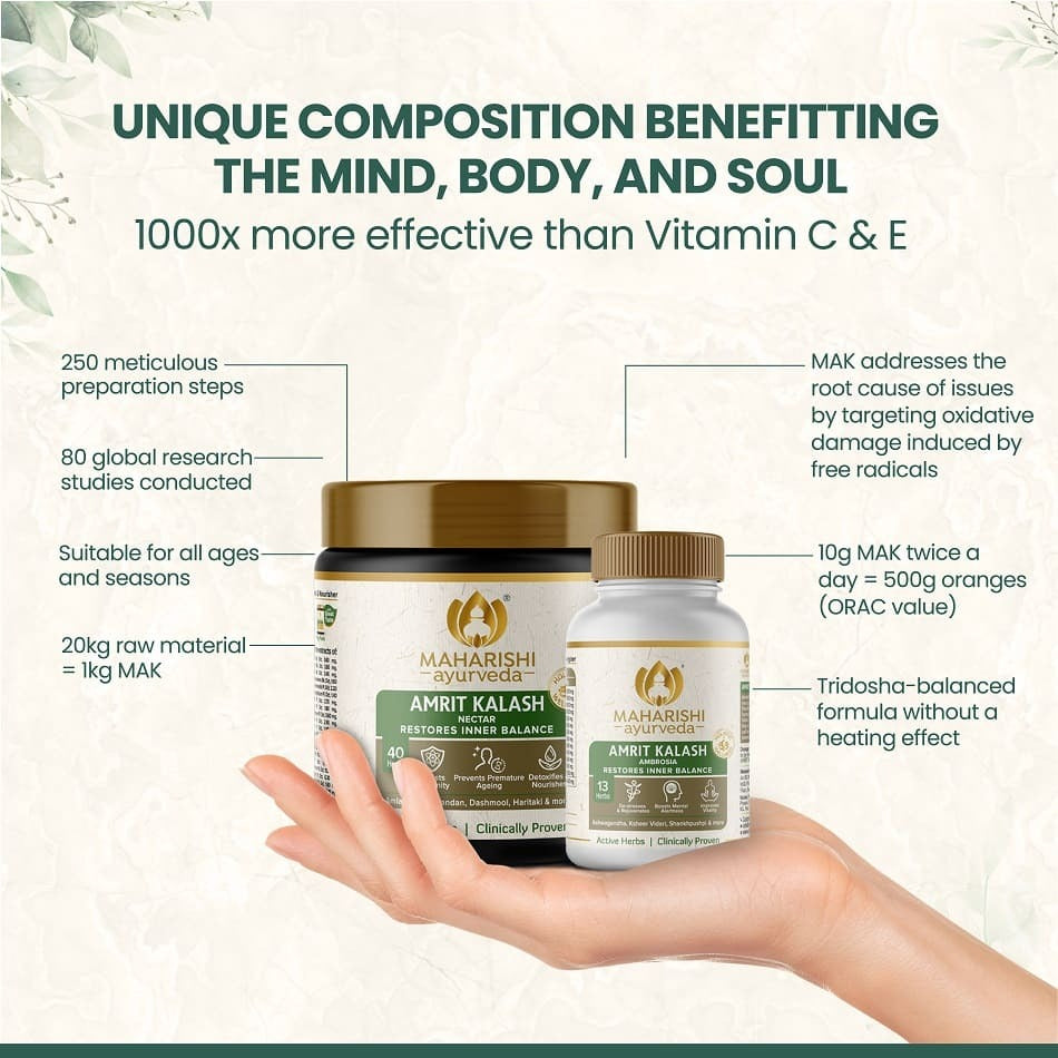 Maharishi Ayurveda Amrit Kalash - Dual Pack Paste and Tablets | Grab2Buy