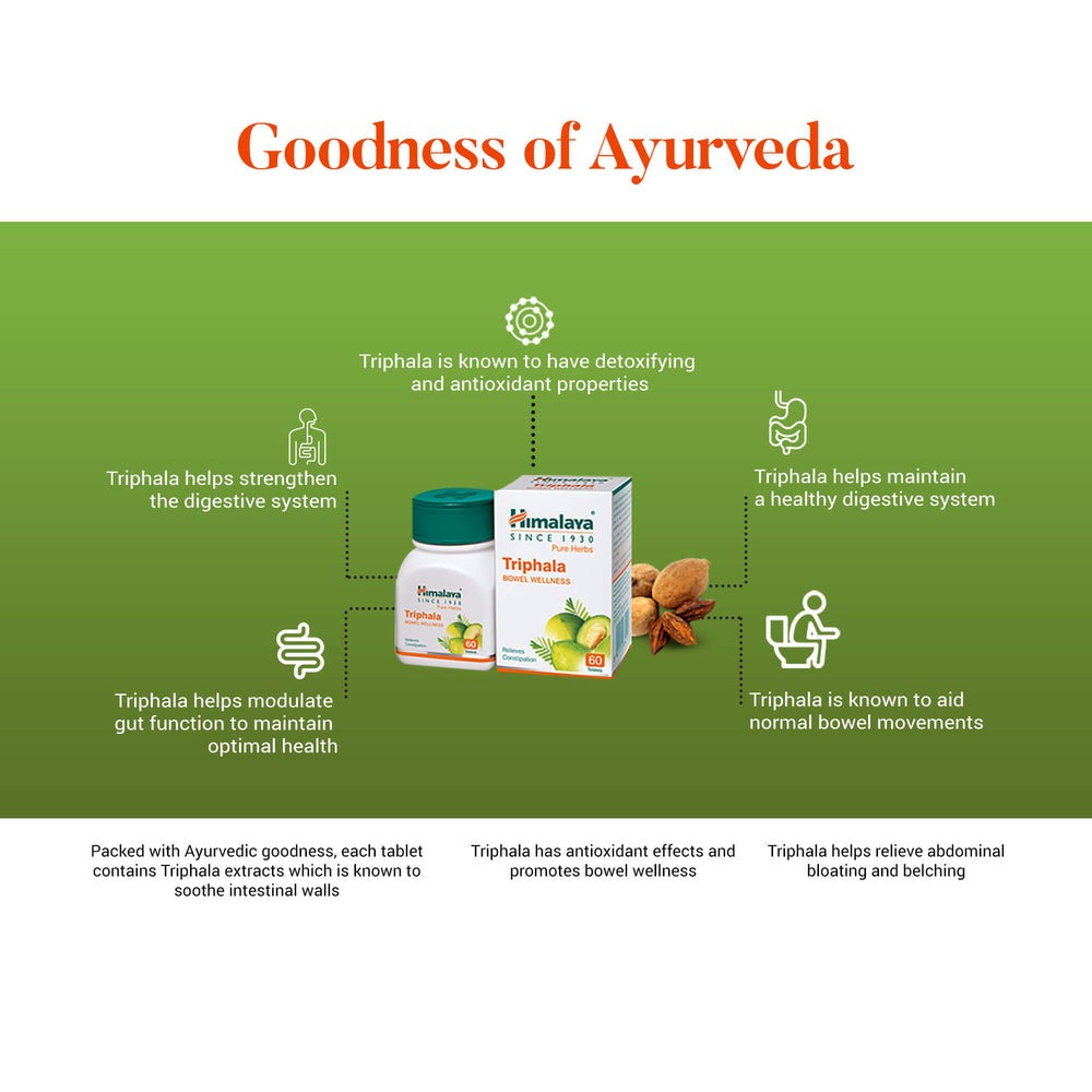 Himalaya Wellness Pure Herbs Triphala Bowel Wellness | Grab2Buy