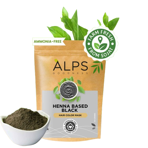 Alps Goodness Henna Based Hair Color Powder - Black | Grab2Buy