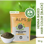 Alps Goodness Henna Based Hair Color Powder - Black | Grab2Buy
