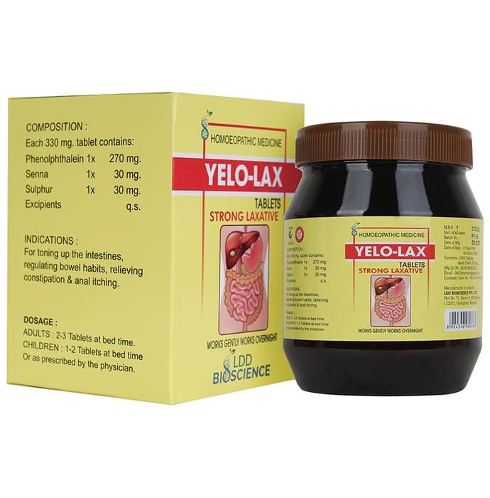 LDD Bioscience Homeopathy Yelo-Lax Tablets | Grab2Buy
