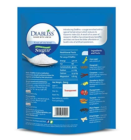 Diabliss Diabetic Friendly Sugar Jar | Grab2Buy