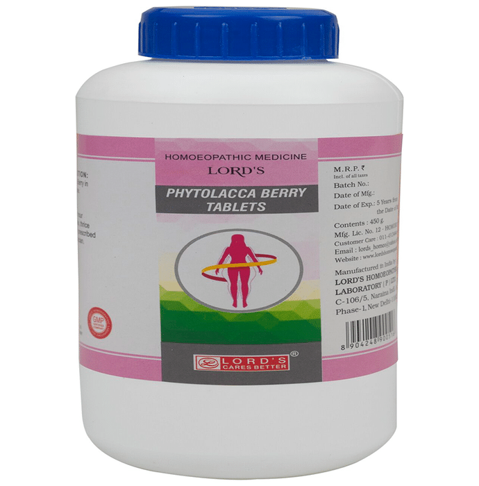 Lord's Homeopathy Phytolacca Berry Tablets | Grab2Buy