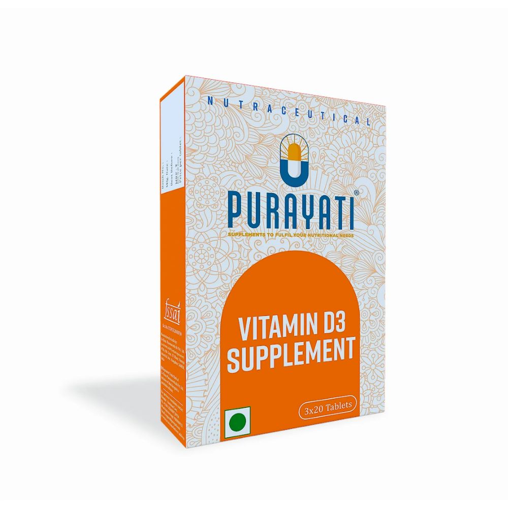 Purayati Vitamin D3, 2000 IU Tablets | Grab2Buy