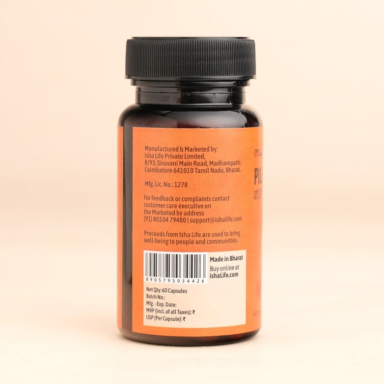 Isha Life Herbal Piles Care Capsules (Moola Capsules) | Grab2Buy