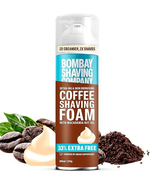 Bombay Shaving Company Coffee Shaving Foam with Macadamia Nut Oil | Grab2Buy
