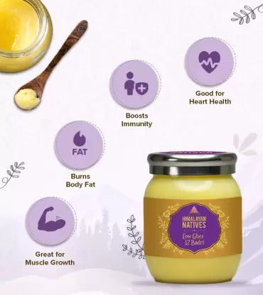 Himalayan Natives A2 Badri Cow Ghee | 100% Desi Cow Ghee | Vedic Bilona Method Ghee | Grab2Buy
