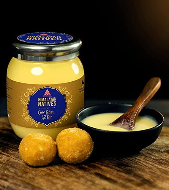 Himalayan Natives A2 Gir Cow Ghee | Homemade A2 Cow Desi Ghee | Traditional Charned Ghee | Grab2Buy