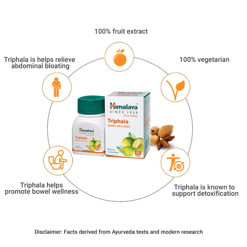 Himalaya Wellness Pure Herbs Triphala Bowel Wellness | Grab2Buy