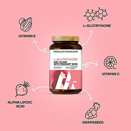 Mountainor L Glutathione Capsules for Healthy & Radiant Skin Capsules | Grab2Buy