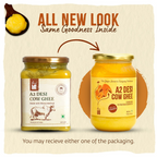 Isha Life Pure A2 Desi Cow Ghee | Made Traditionally from Curd | Made from Grass-fed Free Grazing Desi Cows' Milk | Swadesiicart