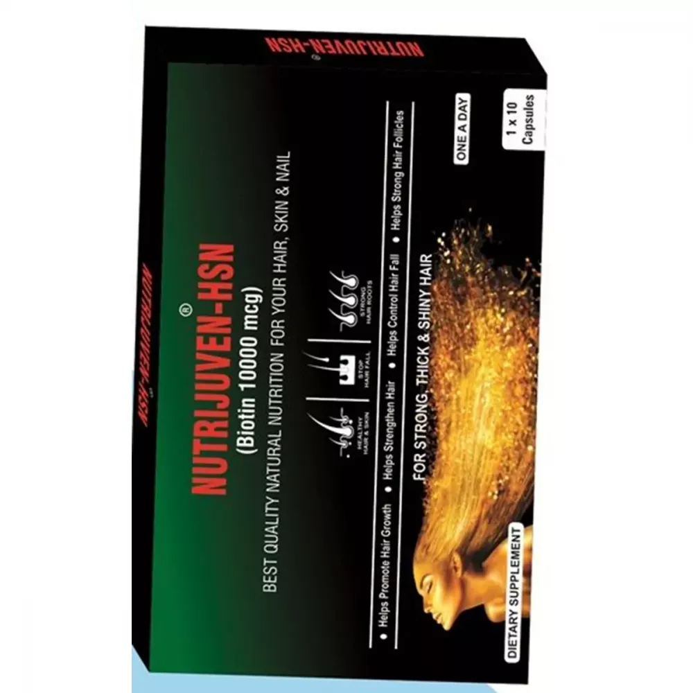 Nutrijuven - Hsn - Biotin 10000 Mcg Capsules | Grab2Buy