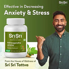 Sri Sri Tattva Ashwagandha Tablets | Traditional Ayurvedic Adaptogen, 100% Herbal