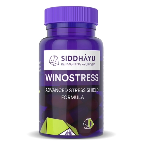Siddhayu Ayurveda Winostress Advanced Stress Shield Formula Capsules | Grab2Buy