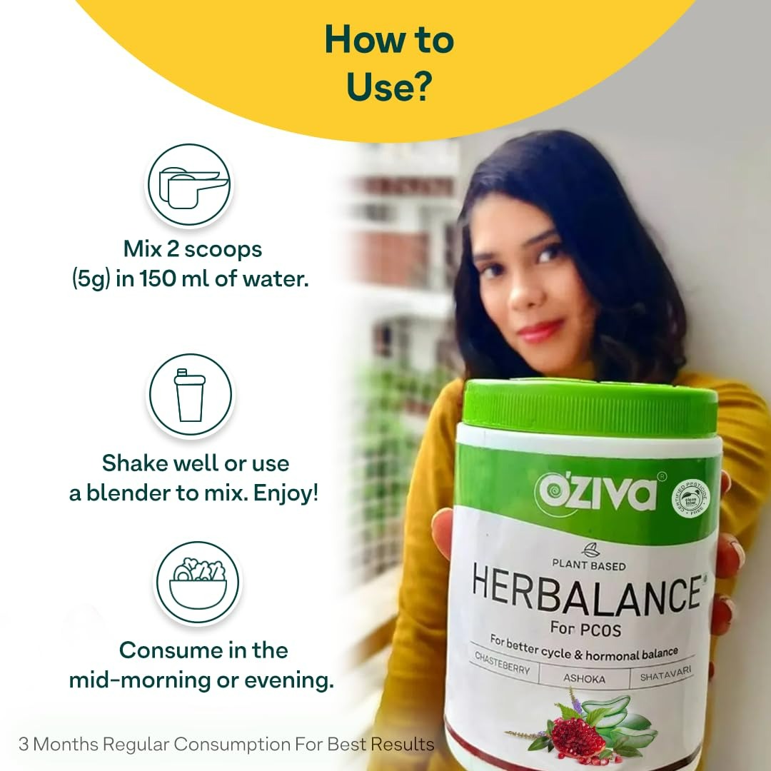 OZiva Plant Based Herbalance For Pcos | Grab2Buy