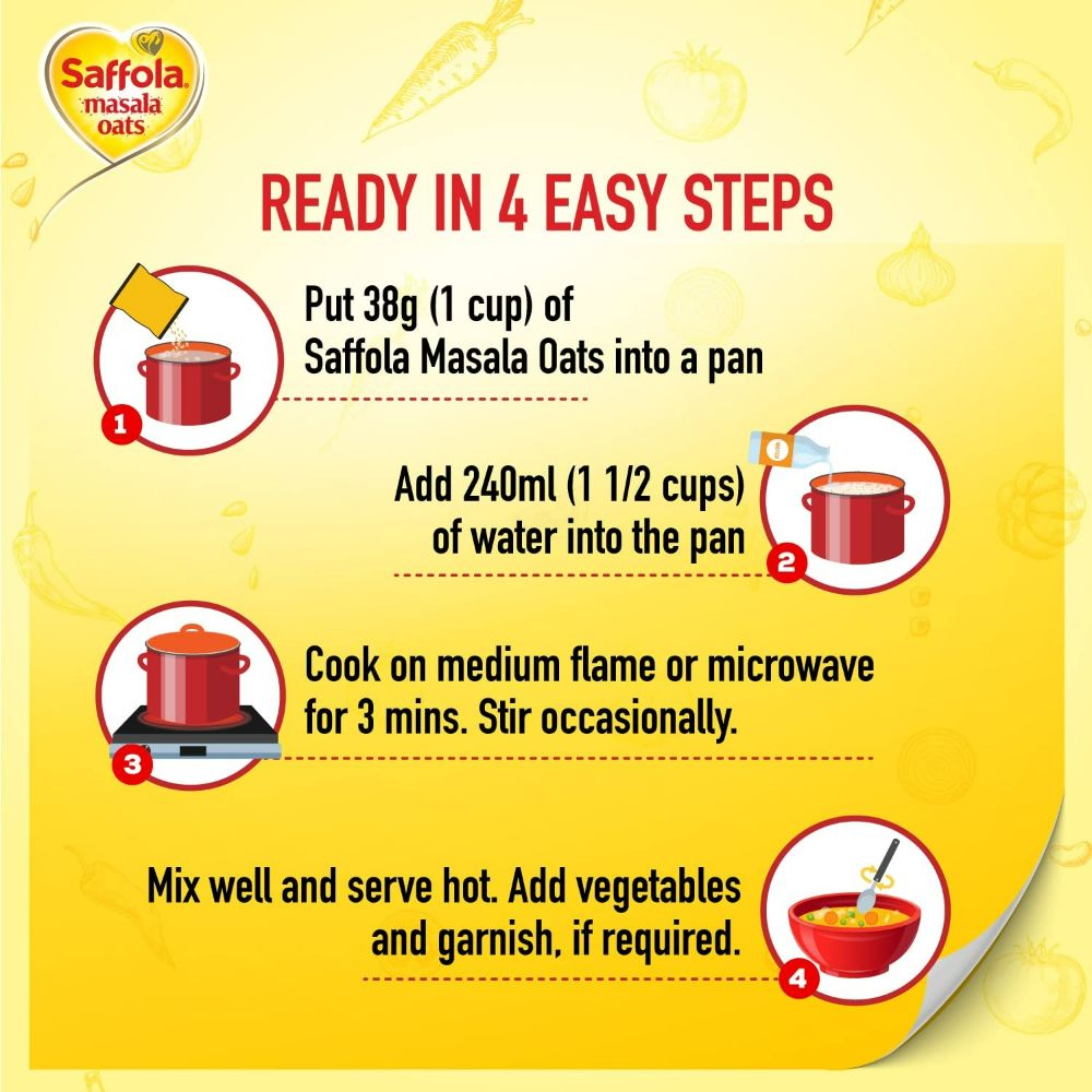 Saffola Masala Oats Veggie Twist | Grab2Buy