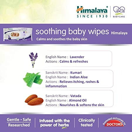Himalaya Herbals - Soothing Baby Wipes | Grab2Buy