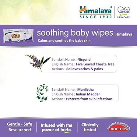 Himalaya Herbals - Soothing Baby Wipes | Grab2Buy
