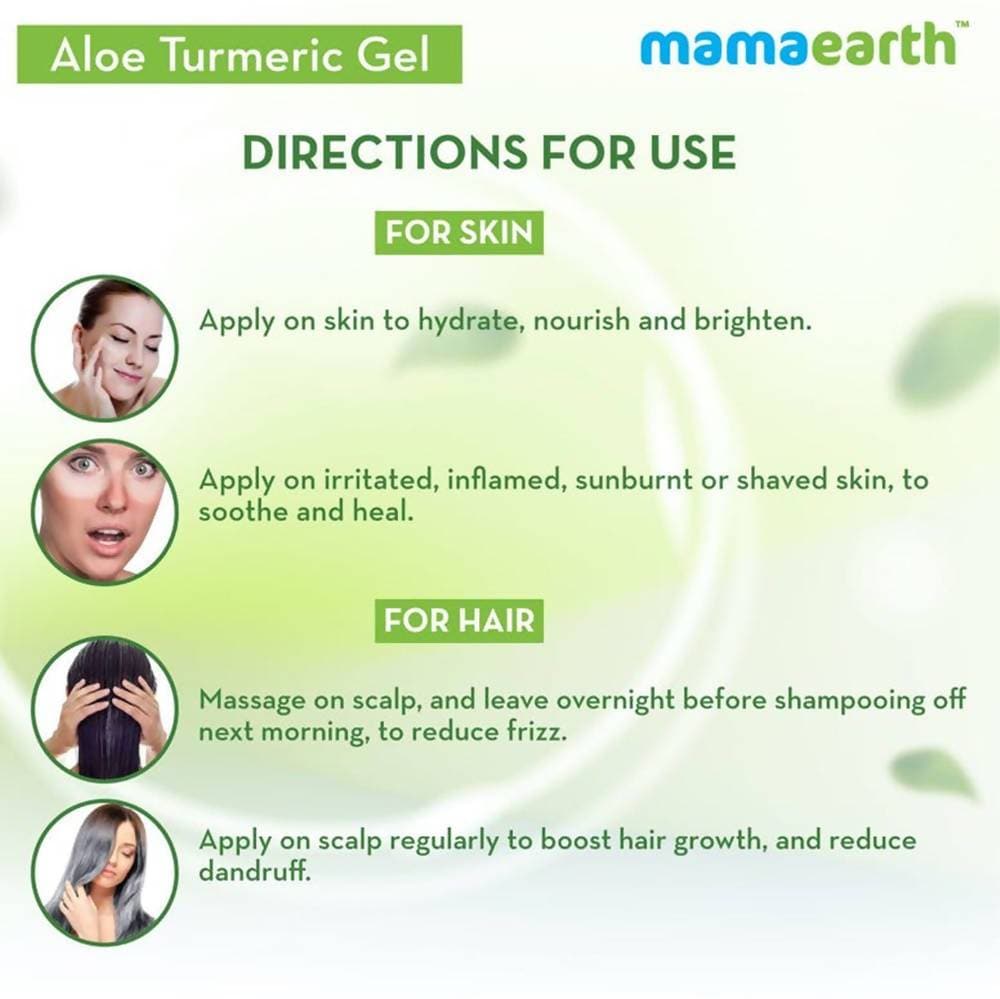 Mamaearth Aloe Turmeric Gel For Skin & Hair | Grab2Buy