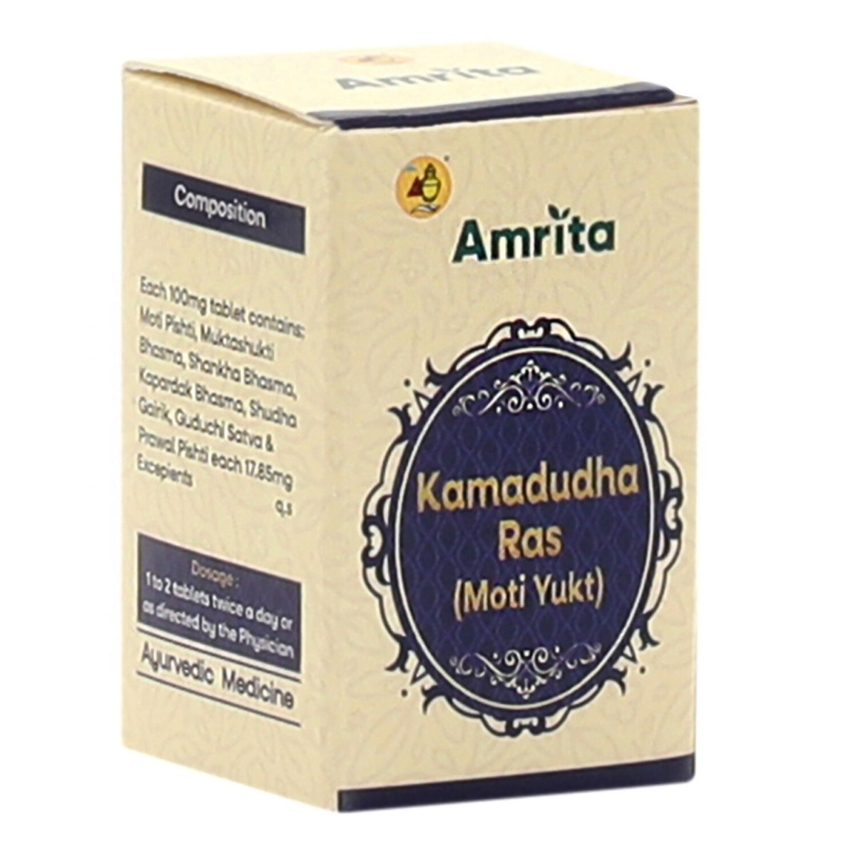 Amrita Kamdudha Ras Moti Tablets | Grab2Buy