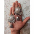 MS Fashion India Muskan Fancy Beautiful Oxidised Silver Plated Jhumka Earrings | Grab2Buy